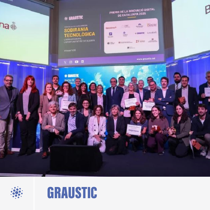 ✅ 2025/11/13 ➡ Premi a La Diada de les TIC a Catalunya, organitzada per GRAUSTIC